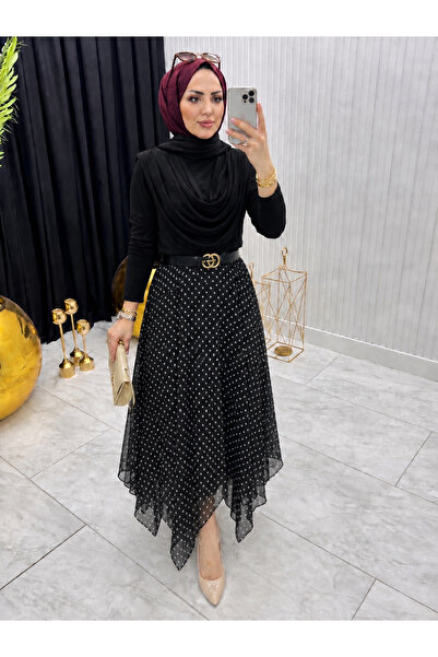 Nursay Muadil Skirt Starry Blouse Set