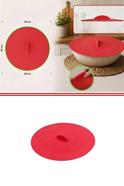 Silicolife Büyük Boy Silikon Vantuz Kapak 30 cm SL018 KIRMIZI