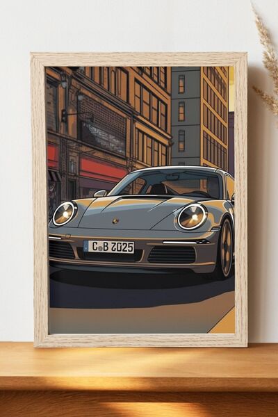 Luna Marissa Αφίσα Porsche - Αφίσα αυτοκινήτου από γυαλιστερό χαρτί χωρίς πλα...