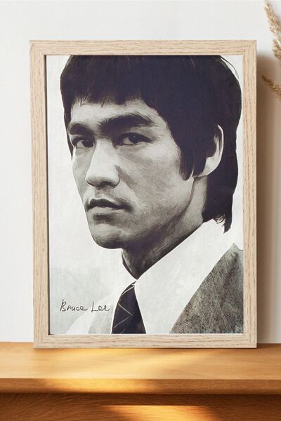 Luna Marissa Αφίσα Bruce Lee - Αφίσα διασημοτήτων από χοντρό χαρτί χωρίς πλαίσιο