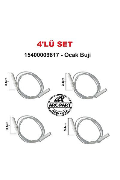 ARC-PART KUMTEL/LÜXELL ANKASTRE OCAK ATEŞLEME BUJİ (4'LÜ SET)