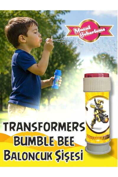 Masal Şekerleme Bumble Bee Transformers Temalı Köpük Baloncuk Oyuncağı Bubble...