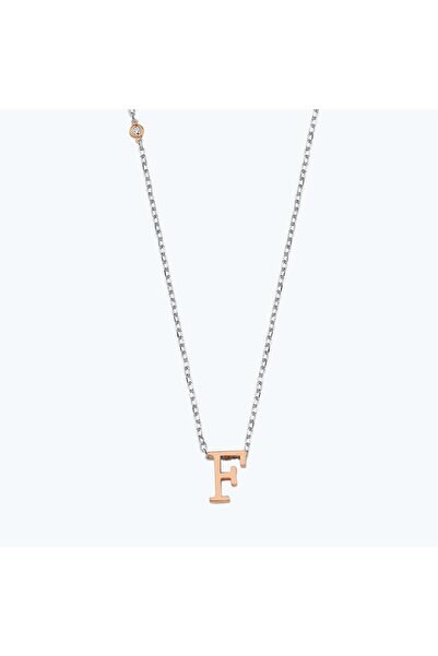 Altınbaş Silver Pırlantalı F Harfi Kolye