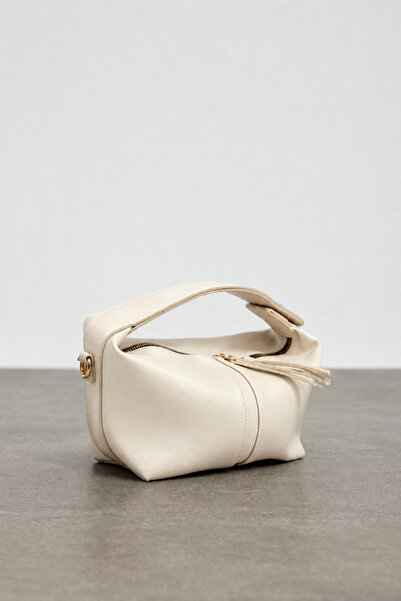 Çantacımstore Women's Archel Leather Handbag Cream