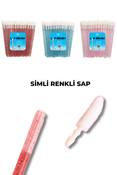 Magic Lash Lip Brush Microbrush 50 Adet | İpek Kirpik & Lifting & Dudak Renklendirme Uygulama Çubuğu