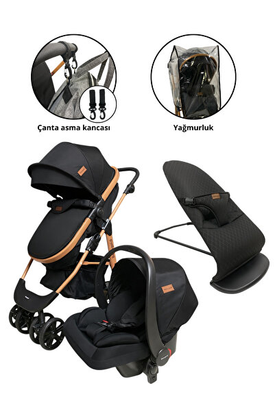 BEBEGOLD Travel Sistem Bebek Arabası / Ana Kucağı / Yağmurluk Set