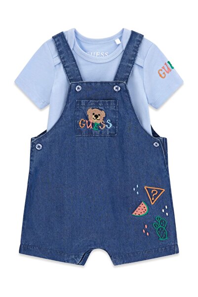 Guess SET SS BODY+CHAMBRAY ROMPER