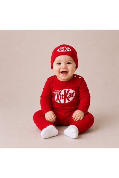 Aa Bebek Kit Unisex 3-Piece Set with Printed Hat