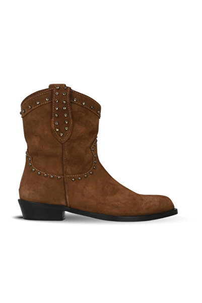 Bueno Shoes Tan Suede Women's Flat Boots 30Wb25526