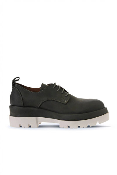 Bueno Shoes Pantofi cu toc cu pană pentru femei, kaki, din nubuc închis 01wv2903