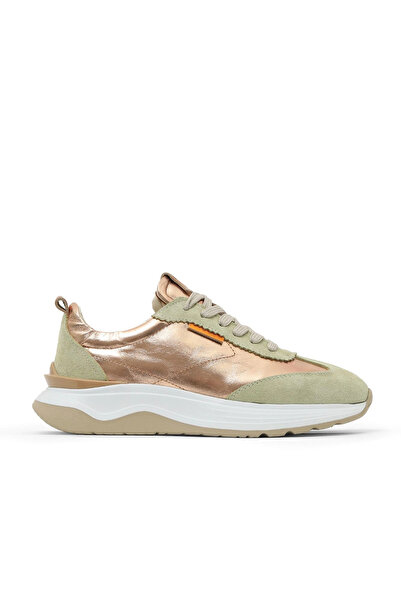 Bueno Shoes Χακί Πολυ Δερμάτινα Γυναικεία Αθλητικά Παπούτσια 16wa8200