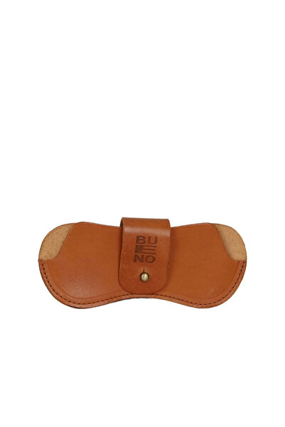 BUENO Tan Leather Glasses Case