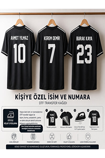 525 Ütü Ile Yapışan Tekstil Dtf Baskı Tişört Baskısı