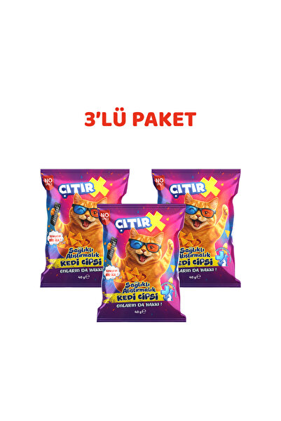 ÇıtırX Kedi Cipsi (40 Gr. X 3 Adet)