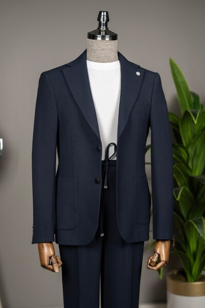 terzi ayhan Jagir suit navy blue
