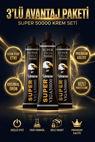 Chase 50000 Etkili Krem 3 Adet