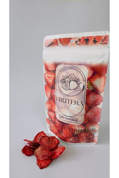 Frutera Kurutulmuş Çilek Şeker İlavesiz | Katkısız | Koruyucusuz | 30 gram