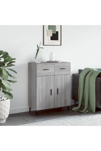 Concept Servantă, gri sonoma, 69,5x34x90 cm, lemn compozit