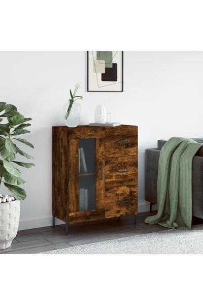 Concept Servantă, stejar fumuriu, 69,5x34x90 cm, lemn compozit