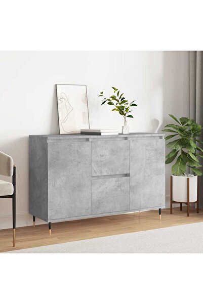 Concept Servantă, gri beton, 104x35x70 cm, lemn prelucrat