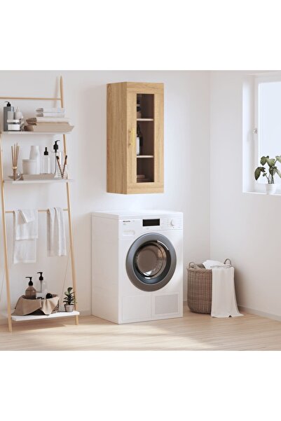 Concept Dulap montat pe perete, stejar sonoma, 34,5x34x90 cm