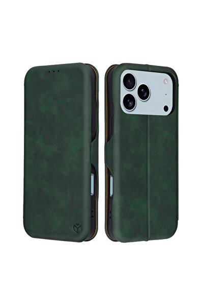 Techsuit Carcasă pentru iPhone 17 Pro - Portofel Sigur Plus - Verde