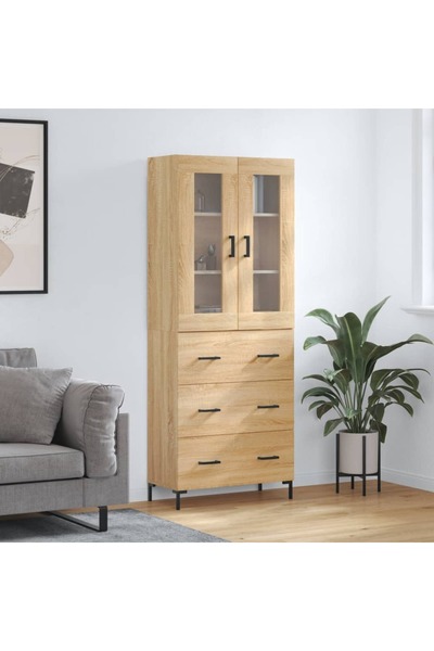 Concept Dulap înalt, stejar sonoma, 69,5x34x180 cm, lemn compozit