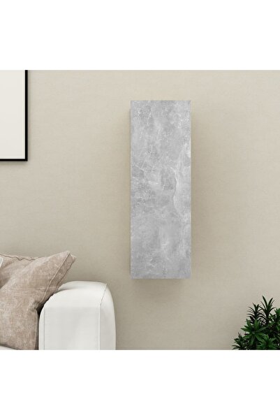 Concept Comodă TV, gri beton, 30,5x30x90 cm, PAL