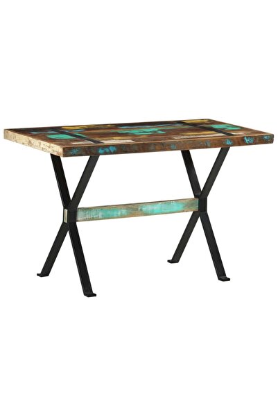 Concept Kitchen table, 120 x 60 x 76 cm, solid recycled wood