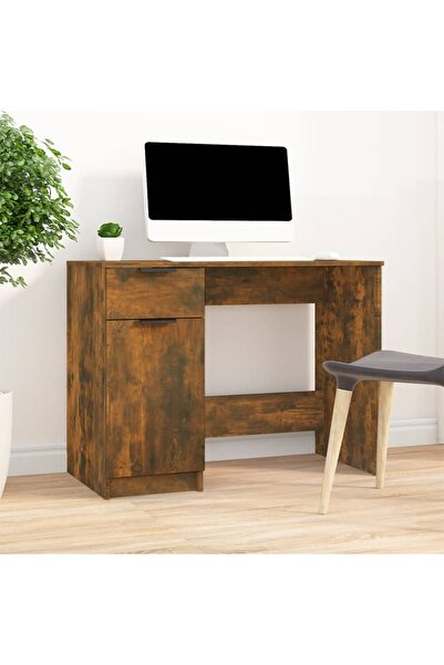 Concept Birou, stejar fumuriu, 100x50x75 cm, lemn compozit