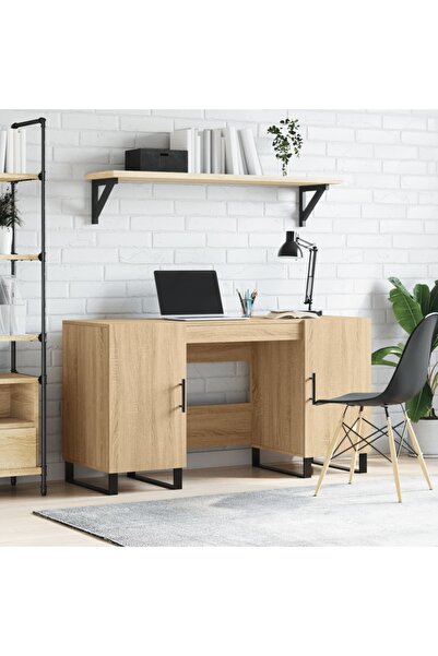 Concept Birou, stejar sonoma, 140x50x75 cm, lemn compozit