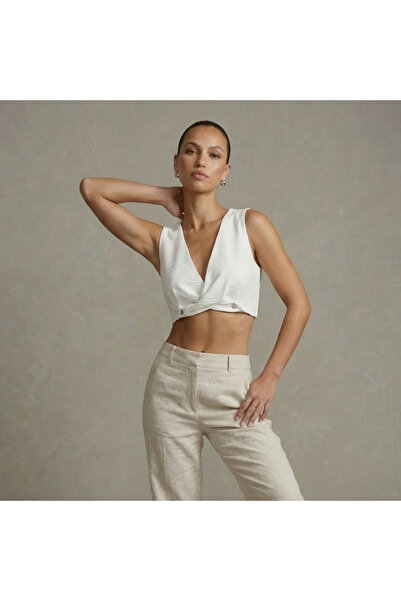 Vaura Snap Detailed Crop Blouse