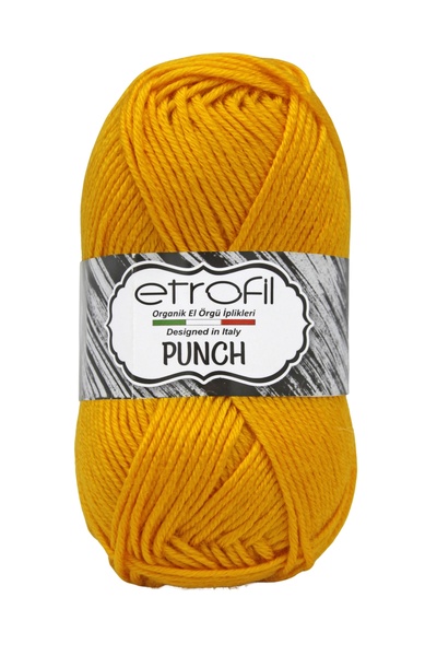 Etrofil Punch Knitting Yarn Dark Yellow 100% Micro Acrylic 10 Pieces 25g 70m ...