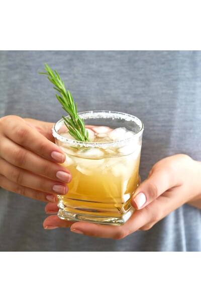 LAV Elegant Glass Whiskey Glasses Set of 6 315 ml (Soft Drink/Cocktail Glasses)