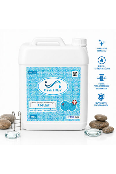 Fresh & Blue 10 L Havuz Suyu Parlatıcı Topaklayıcı Sürekli Temizleyici