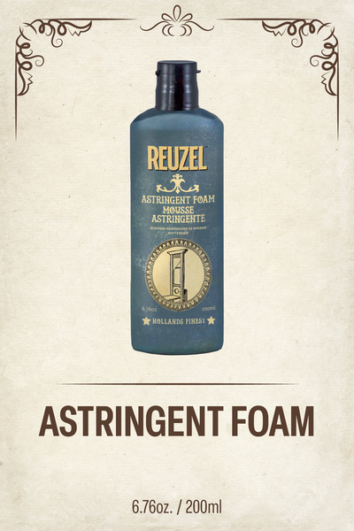 Reuzel Astringent Foam Erkekler için Yüz Temizleme 200ML