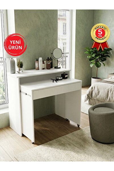 dorpek Çok Amaçlı Makyaj Masası ve Çalışma Masası Katlanabilir / Gizlenebilir...