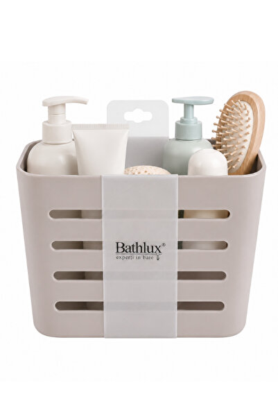 OEM Suport organizator baie Bathlux, autoadeziv, 10 x 10,8 x 7,8 cm - Nude