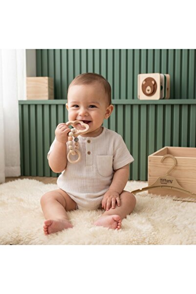 Tiffany Baby Kıds تي شيرت تيفاني بيبي موسلين بأكمام قصيرة 26117