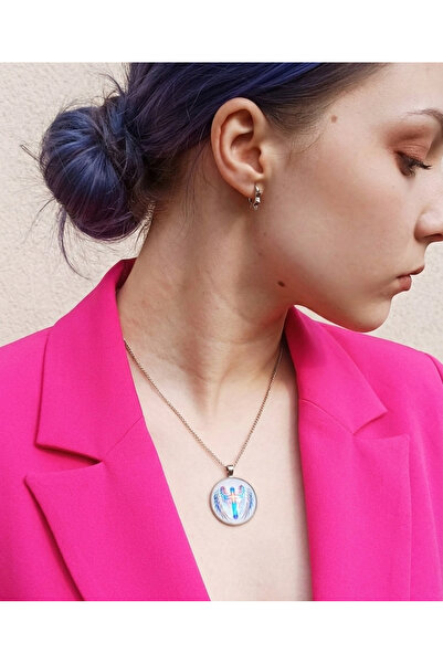 Oxolux, Lavinia Colier Celestial Glow in cutie cadou, design multicolor, biju...