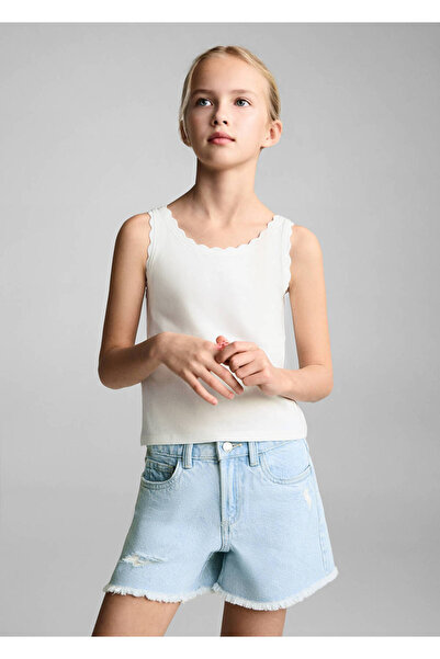 MANGO Kids Blouse with Embroidery Details