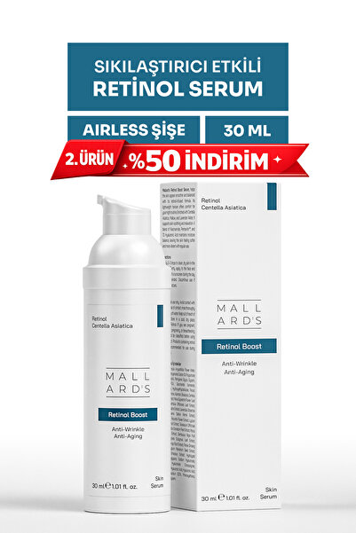 Mallards Retinol Boost, Yaşlanma ve Kırışıklık Karşıtı Retinol Serum, 30 ml