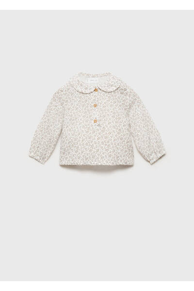 MANGO Baby Desenli pamuklu bluz