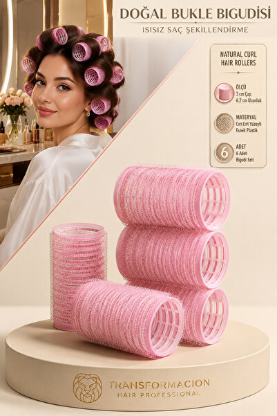 Transformacion Ondulator de păr de 3 cm, fără căldură, pentru coafare natural...