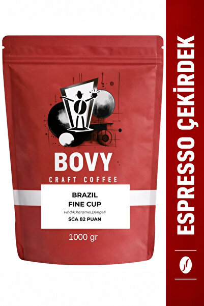 Bovy Craft Coffee Brezilya Fine Cup Nitelikli Espresso Çekirdek 1 kg - 82 SCA...