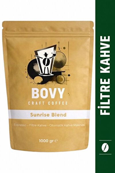 Bovy Craft Coffee Sunrise Blend Filtre Kahve 1 kg (1000 gr) Öğütülmüş - Sert ...