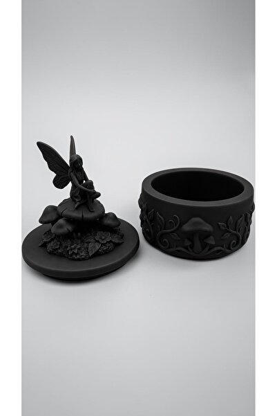 Belupa Decorative Box with Fairy Figure Lid, Jewelry Organizer, Mushroom Patt...