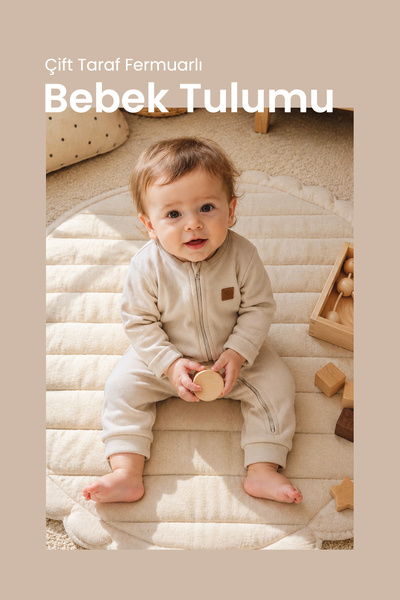 ilays beauty %100 Premium Saf Pamuk Bebek Tulumu