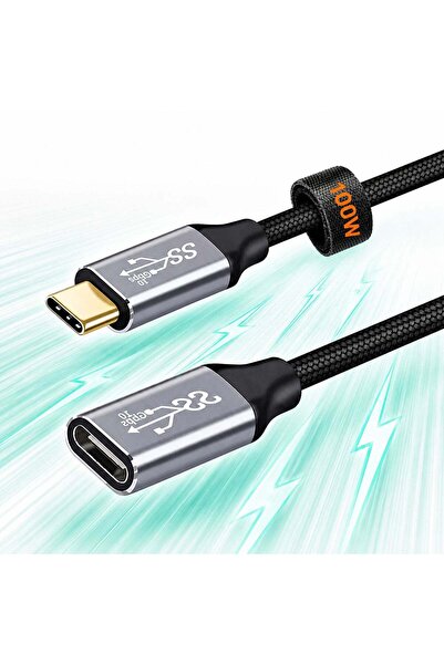 Timebox Cablu de date și încărcare rapidă 100W USB 3.1 extensie 10Gbps Type-C...