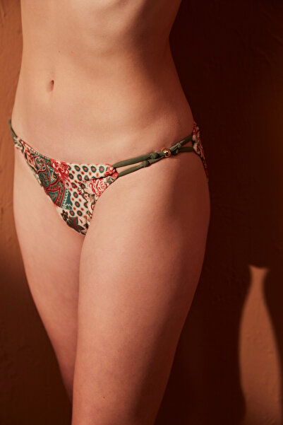 Penti Partea de jos de bikini multicoloră cachetele lateral